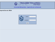 Tablet Screenshot of agenda.umla.edu.mx